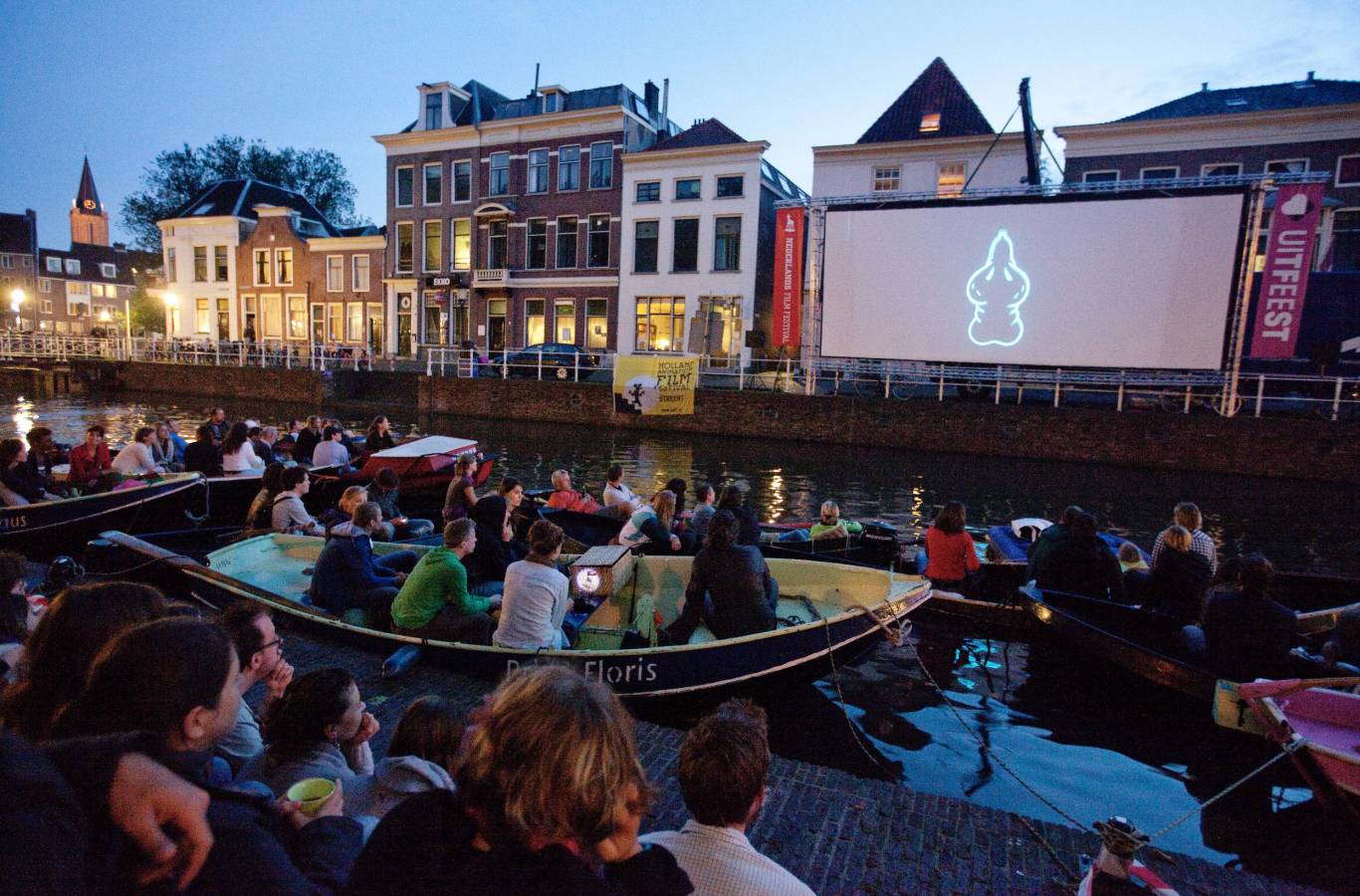 Drijf In Openluchtbioscoop